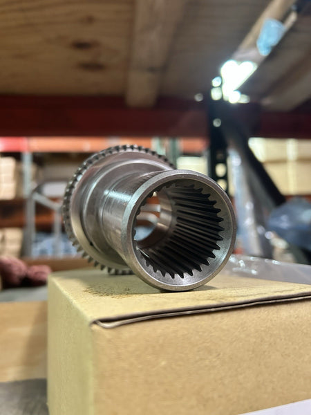 NP241D/DHD Input 29 Spline 5” transfer case component with splined interior view.
