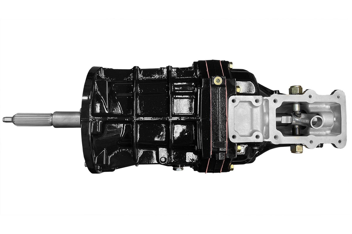 top view of a toyota w55 transmission showcasing its durable housing and components