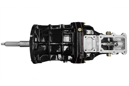 top view of a toyota w55 transmission showcasing its durable housing and components
