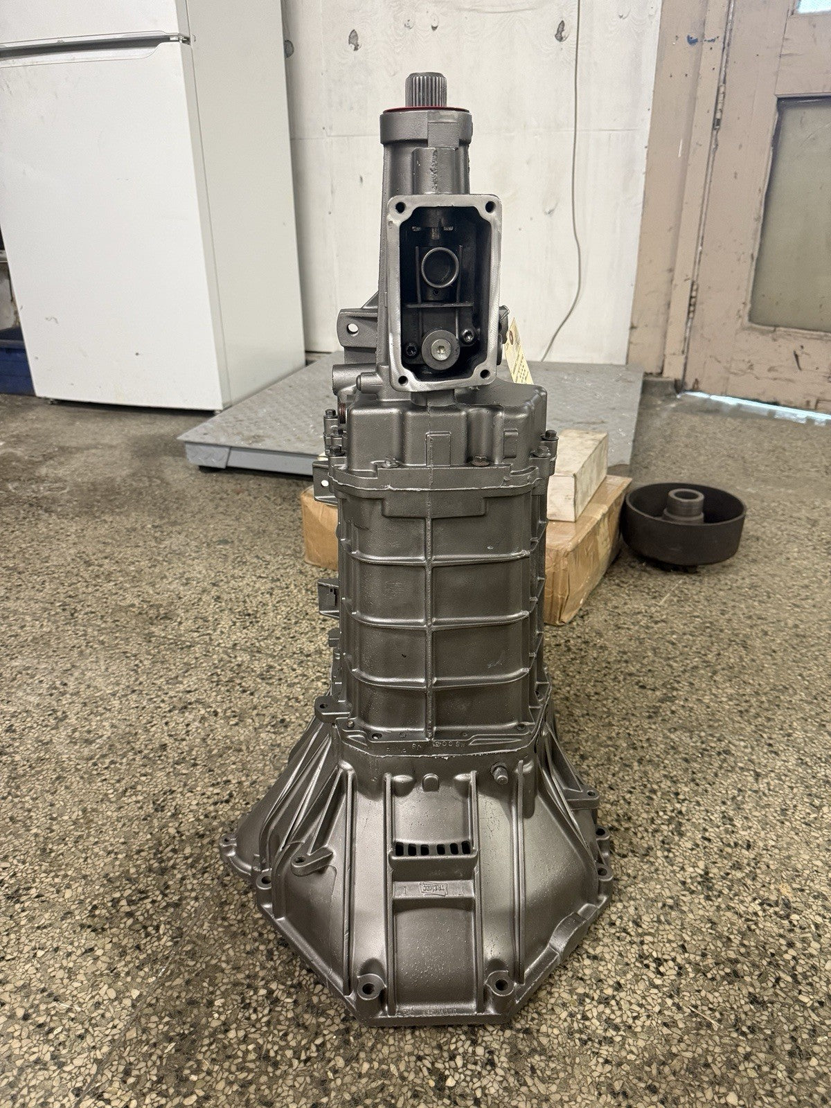 TR3650 Manual Transmission, remanufactured unit front view.