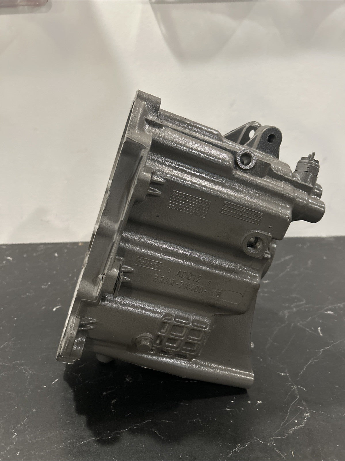 MT82 REAR CASE for Mustang manual transmissions, showing side view and surface details.