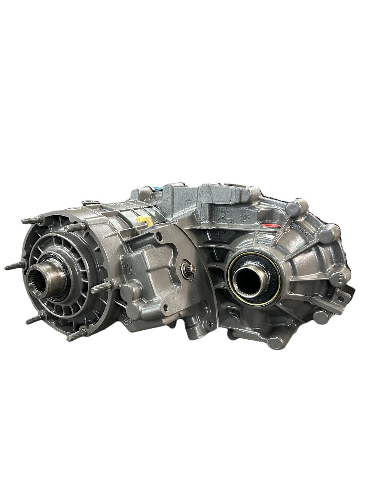 GM transfer case NP 246 137-4 showcasing a quality checked and dyno tested unit with a core fee for warranty.