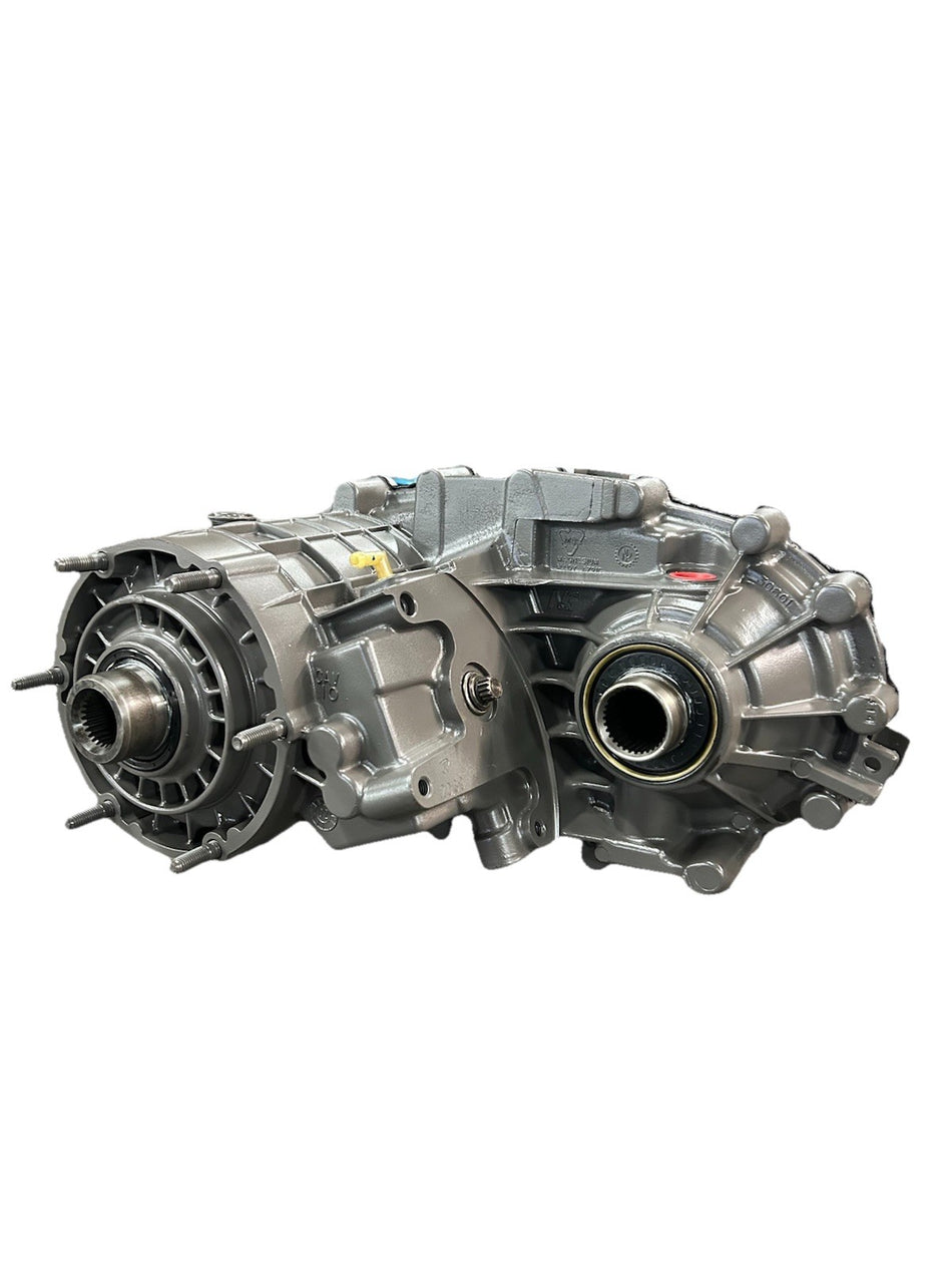 GM transfer case NP 246 137-4 showcasing a quality checked and dyno tested unit with a core fee for warranty.