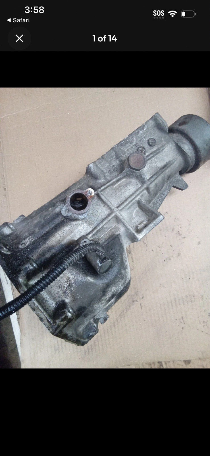 Fs5w71 REAR TAILHOUSING 2WD USED, showing a close-up of the housing's exterior details.