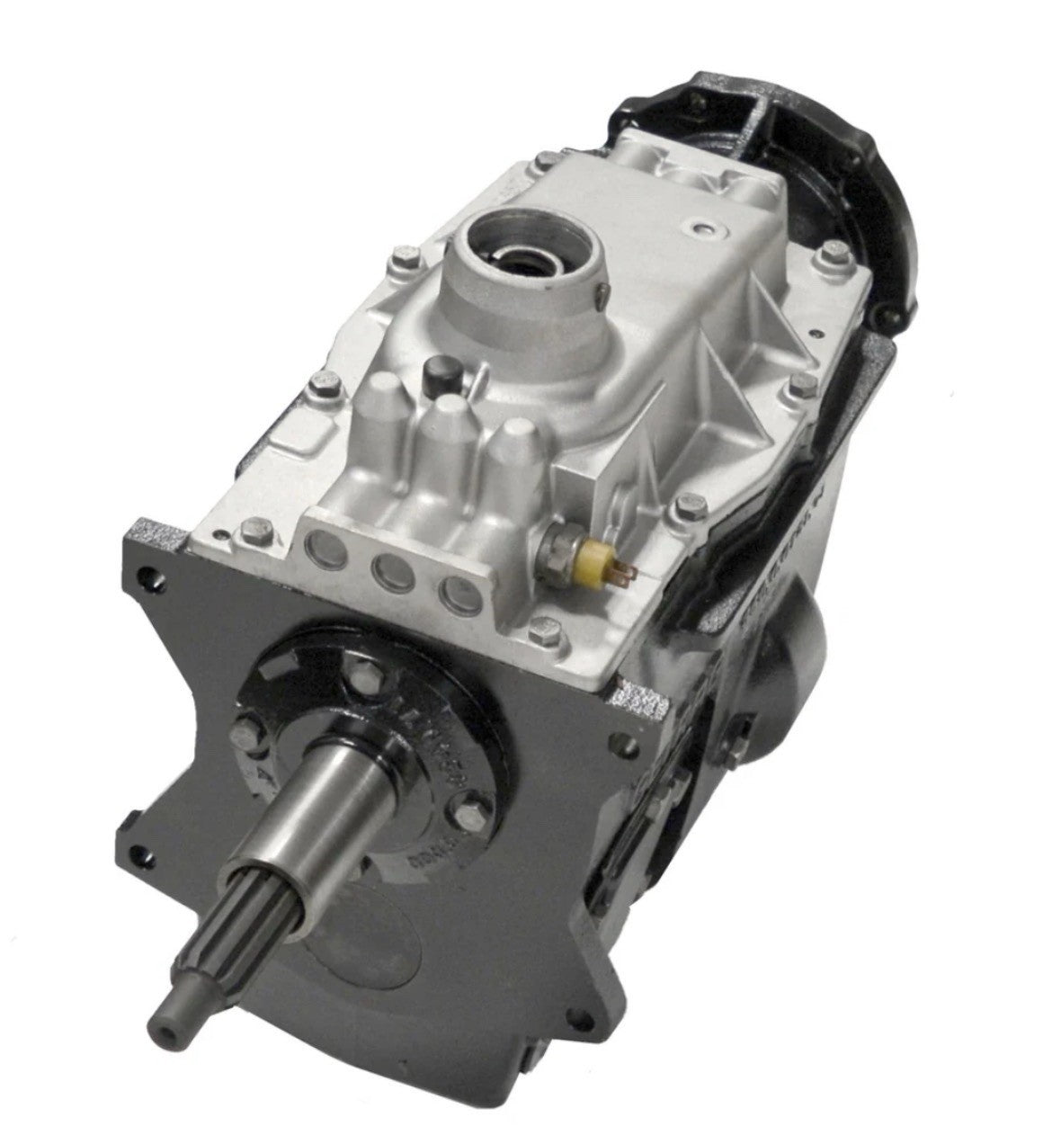 Dodge G360 transmission 2WD showcasing the transmission's casing and output shaft.