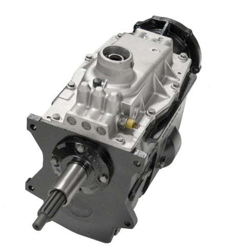 Dodge G360 transmission 2WD showcasing the transmission's casing and output shaft.