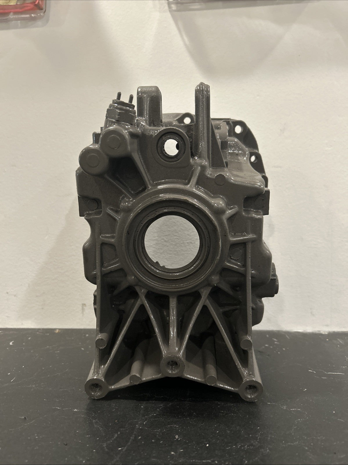 Used MT82 REAR CASE for Mustang manual transmissions, showing front view and distinct features.