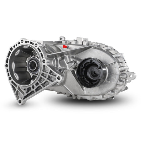 BW4419 Transfer Case side view showing intricate metal design and components.