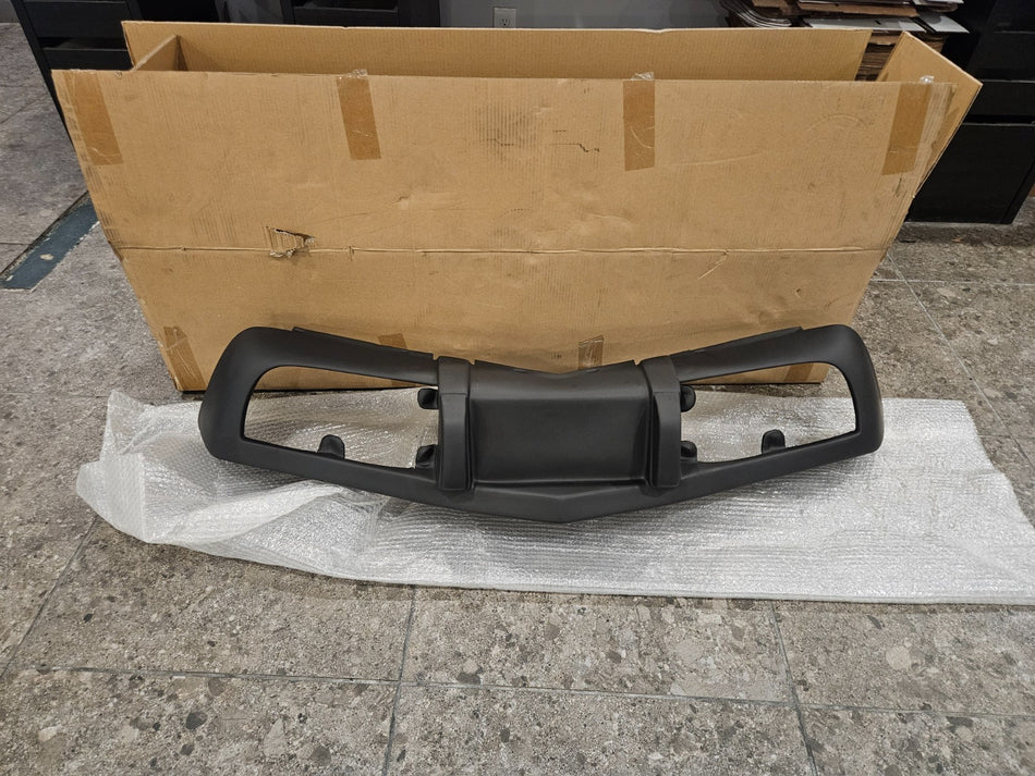 New fiberglass front bumper for 1975-1979 C3 Corvette, part # LYAP-603, shown in packaging.