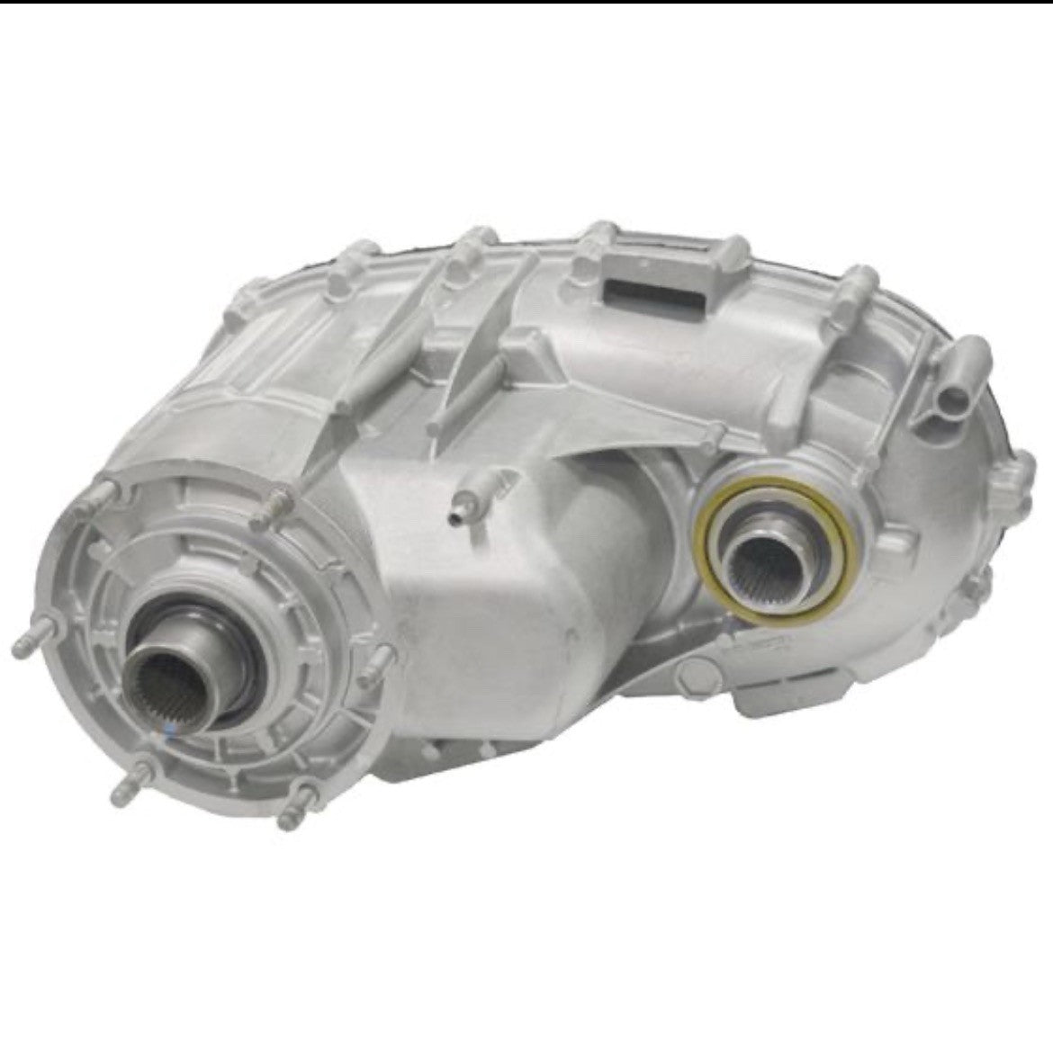 MP3024 transfer case unit showcasing the design and quality check features from a side angle.