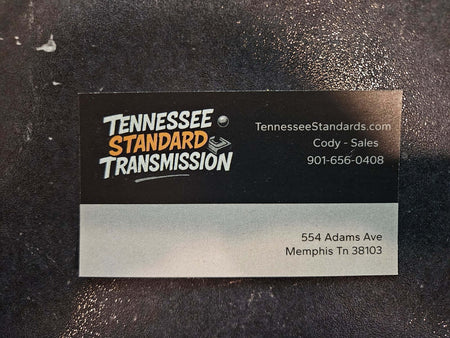 Business card for Tennessee Standard Transmission with contact details for Cody, Sales, in Memphis, TN.